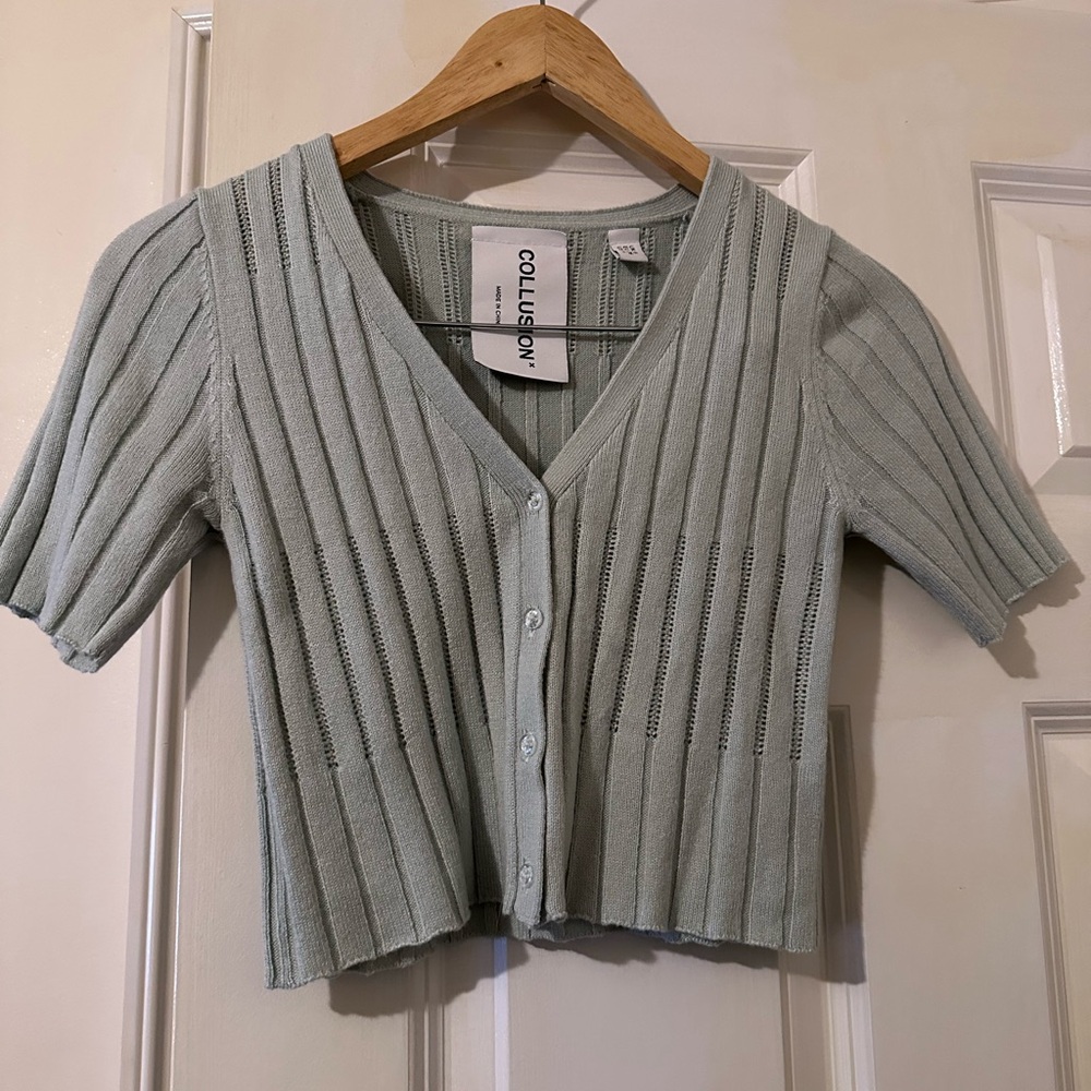 Women's Green Crop Top